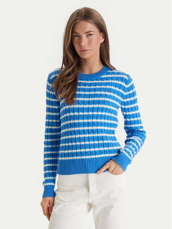 Tommy Hilfiger Megztinis · Mėlyna · Regular Fit