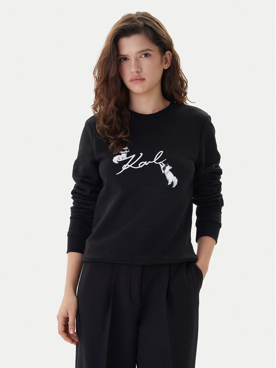KARL LAGERFELD Džemperis · Juoda · Regular Fit