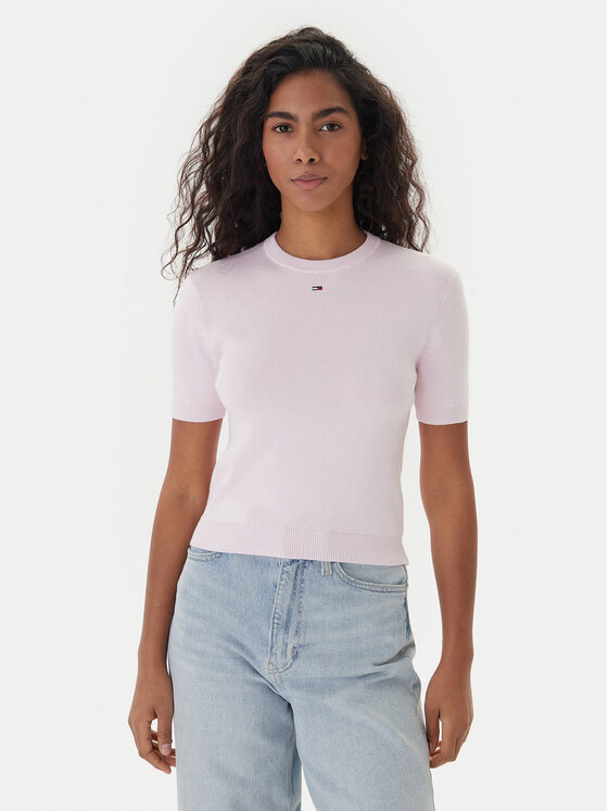 Tommy Jeans Megztinis · Rožinė · Regular Fit