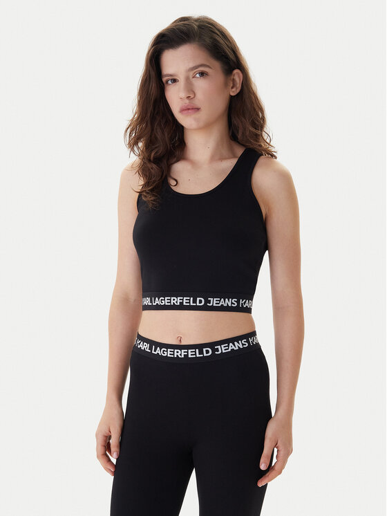 Karl Lagerfeld Jeans Marškinėliai · Juoda