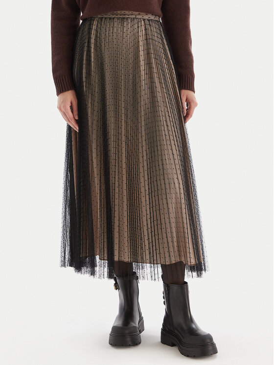 TWINSET Midi sijonas · Juoda · Midi