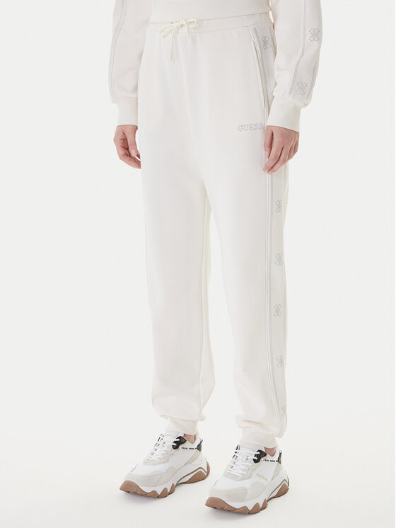 Guess Sportinės kelnės · Balta · Regular Fit