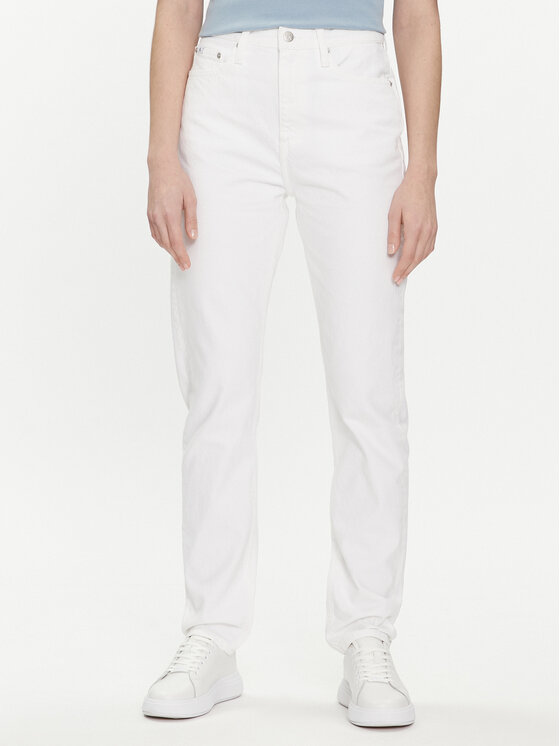 Calvin Klein Jeans Džinsai · Balta · Slim Fit