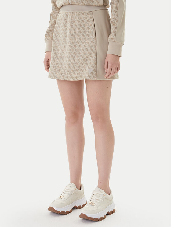 Kodas SUN15 Guess sportinio stiliaus sijonas · Smėlio · Mini