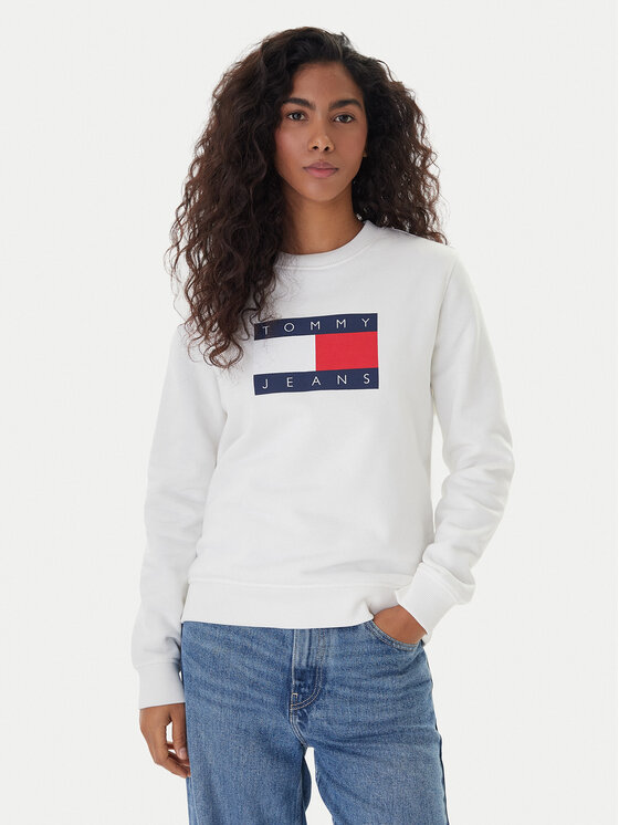 Tommy Jeans Džemperis · Écru · Regular Fit