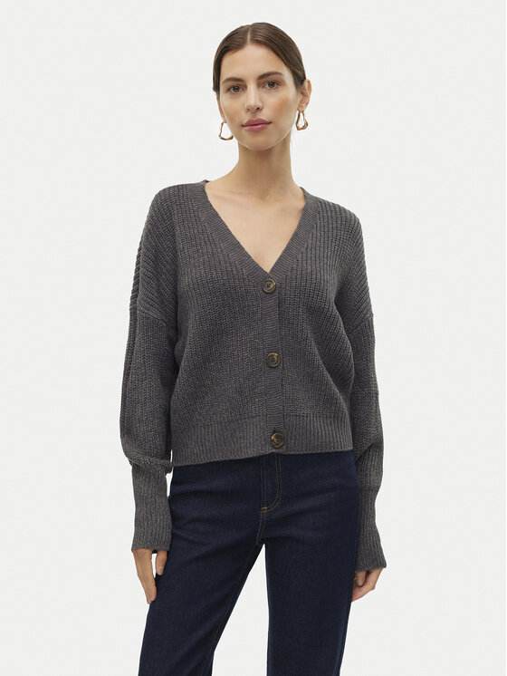 Vero Moda Kardiganas · Pilka · Regular Fit