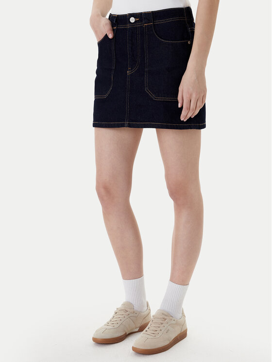 Tommy Jeans Džinsinis sijonas · Tamsiai mėlyna · Mini