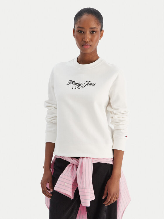 Tommy Jeans Džemperis · Écru · Regular Fit