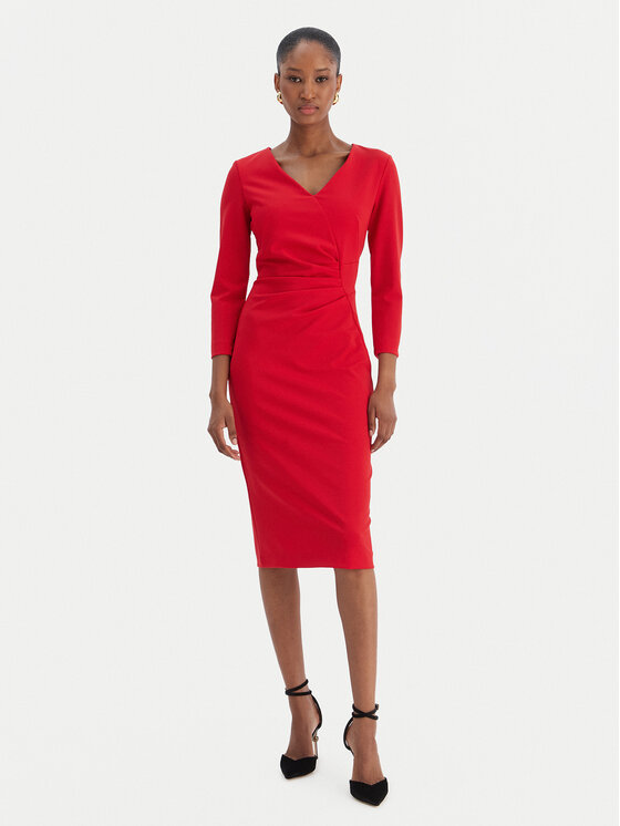 Rinascimento Kokteilinė suknelė · Raudona · Midi