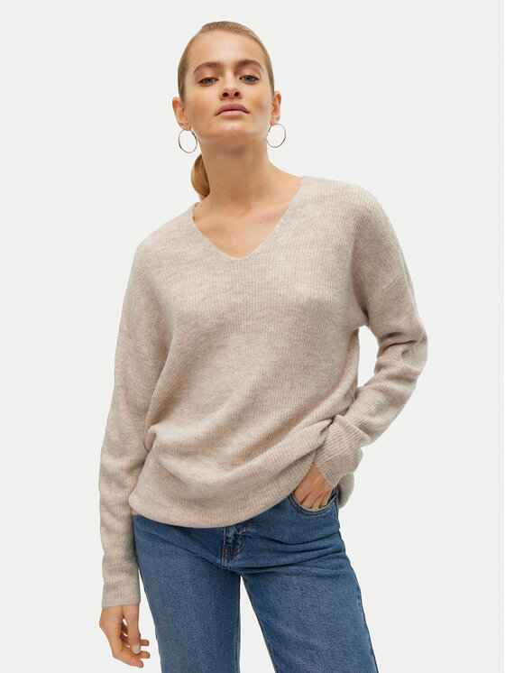 Vero Moda Megztinis · Smėlio · Relaxed Fit