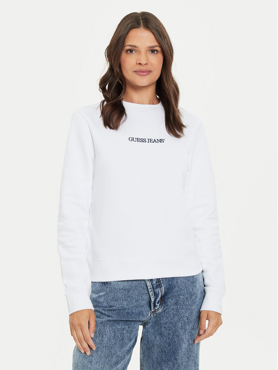 Guess Jeans Džemperis · Balta · Regular Fit