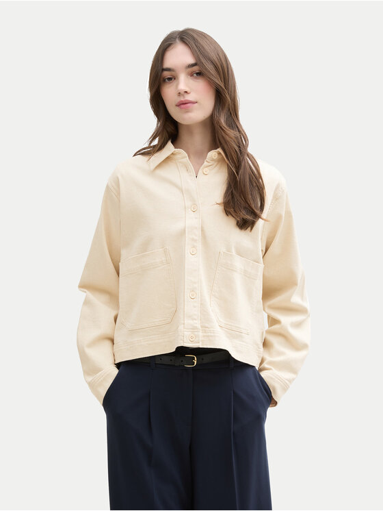 Tom Tailor Denim Džinsinė striukė · Smėlio