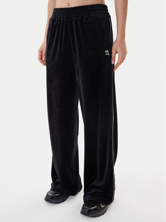 KARL LAGERFELD Sportinės kelnės · Juoda · Regular Fit