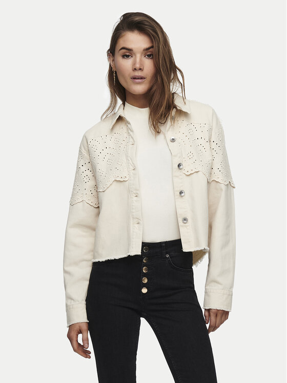 ONLY Džinsinė striukė · Smėlio