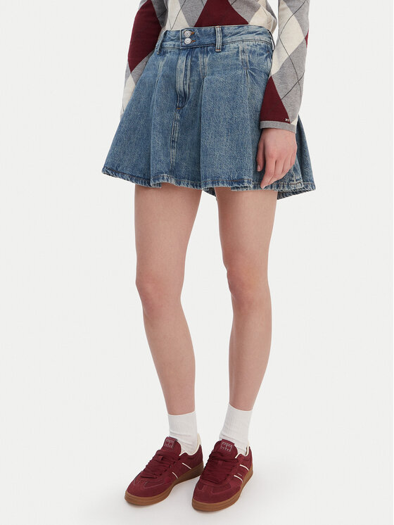 Tommy Jeans Džinsinis sijonas · Mėlyna · Mini