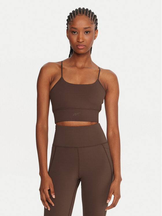 Reebok Sportinė liemenėlė · Ruda