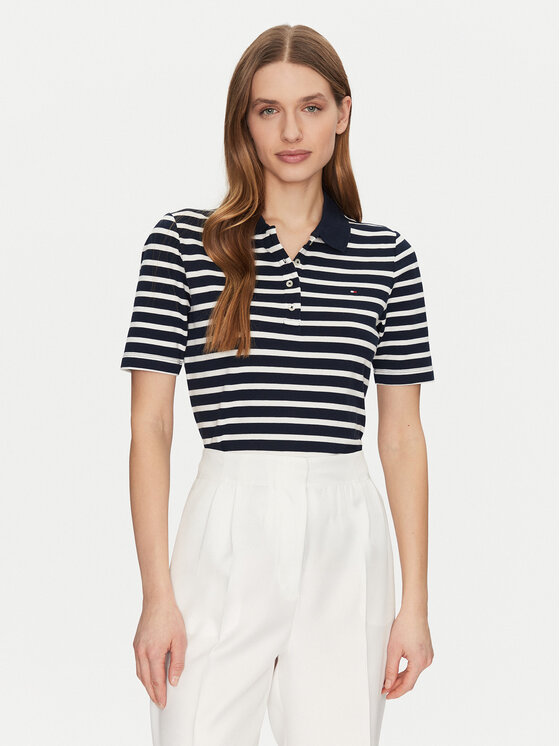 Tommy Hilfiger Polo marškinėliai · Tamsiai mėlyna