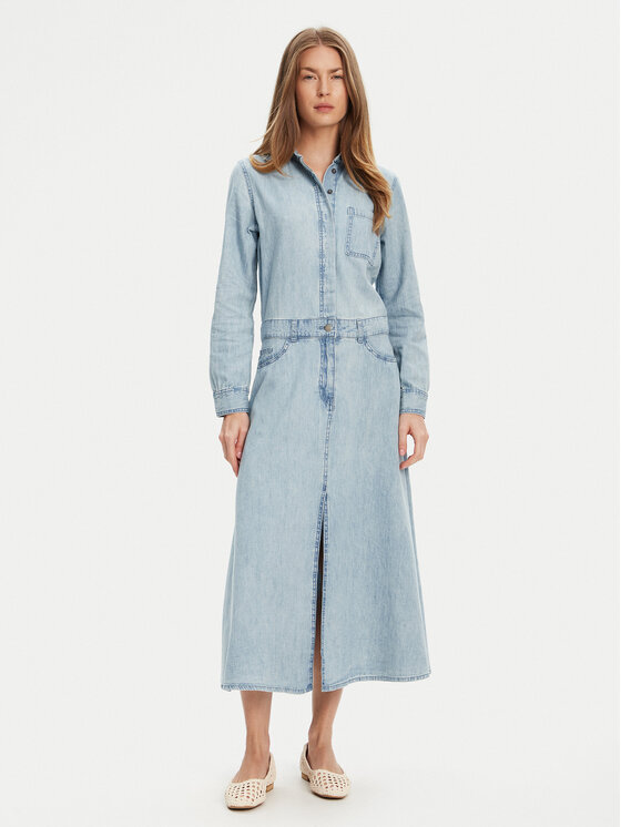 United Colors Of Benetton Džinsinė suknelė · Mėlyna · Midi