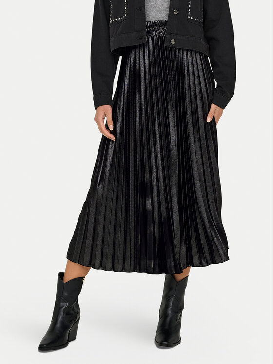 ONLY Plisuotas sijonas · Juoda · Maksi