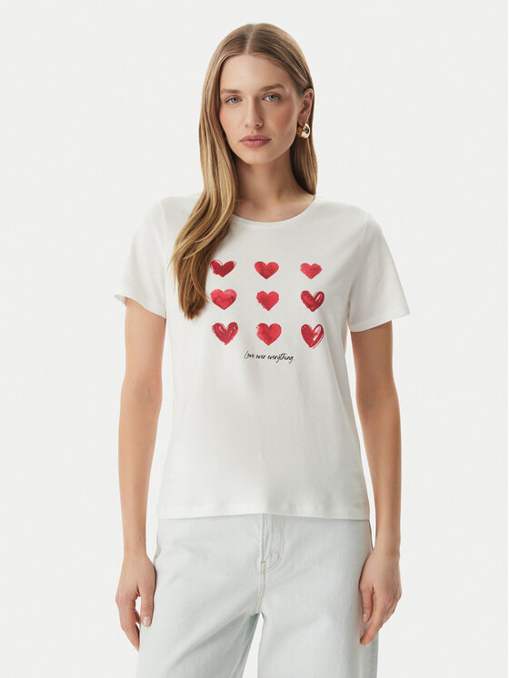 Morgan Marškinėliai · Balta