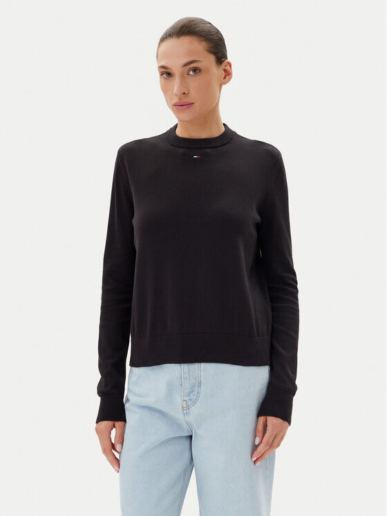 Tommy Jeans Megztinis · Juoda · Regular Fit