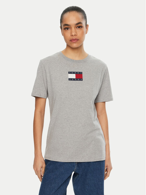 Tommy Jeans Marškinėliai · Pilka