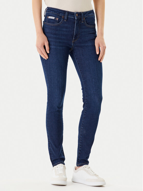 Calvin Klein Jeans Džinsai · Tamsiai mėlyna · Skinny Fit