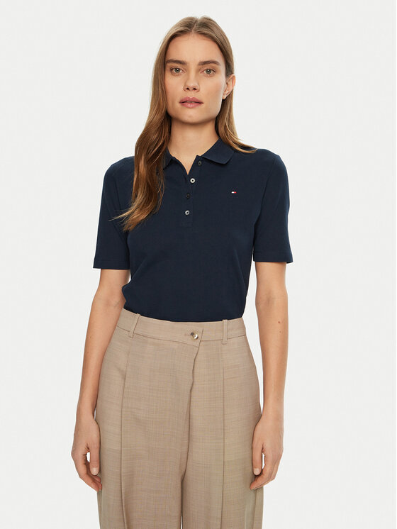 Tommy Hilfiger Polo marškinėliai · Tamsiai mėlyna