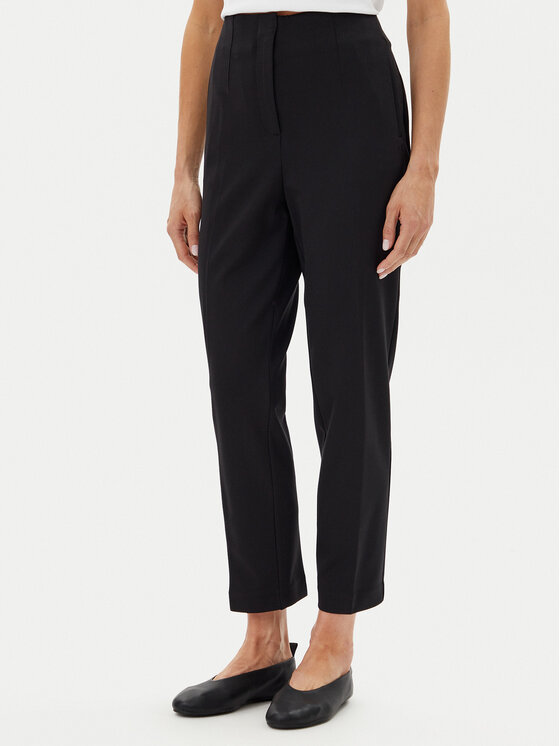 Calvin Klein Medžiaginės kelnės · Juoda · Slim Fit