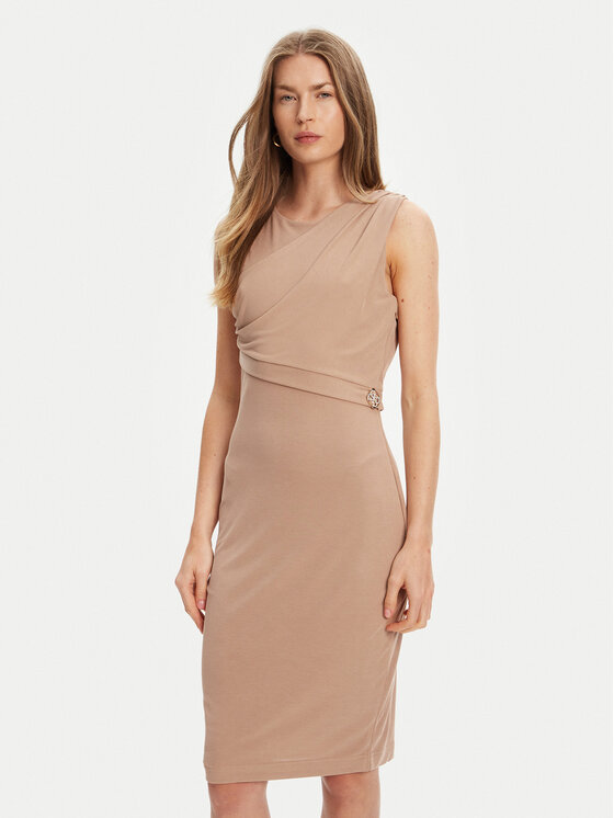 Guess Kasdieninė suknelė · Ruda · Midi