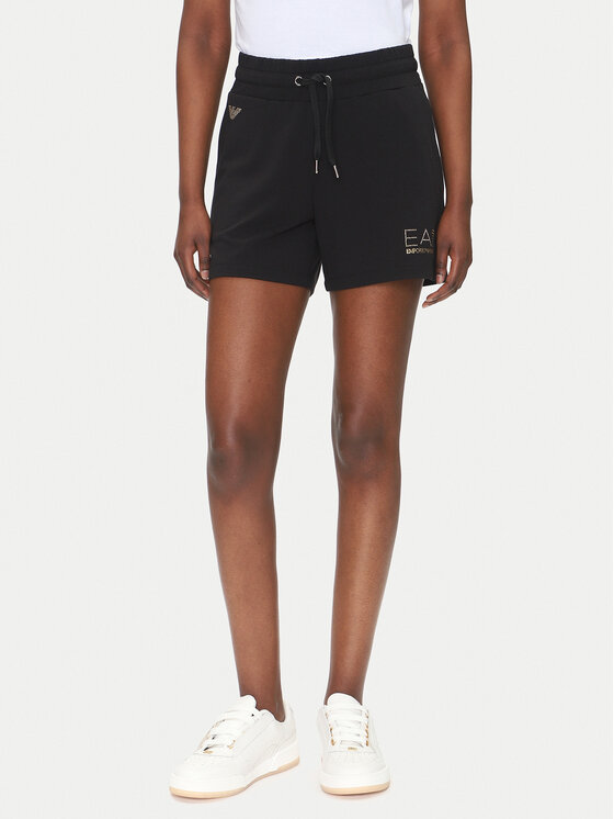EA7 Emporio Armani Sportiniai šortai · Juoda