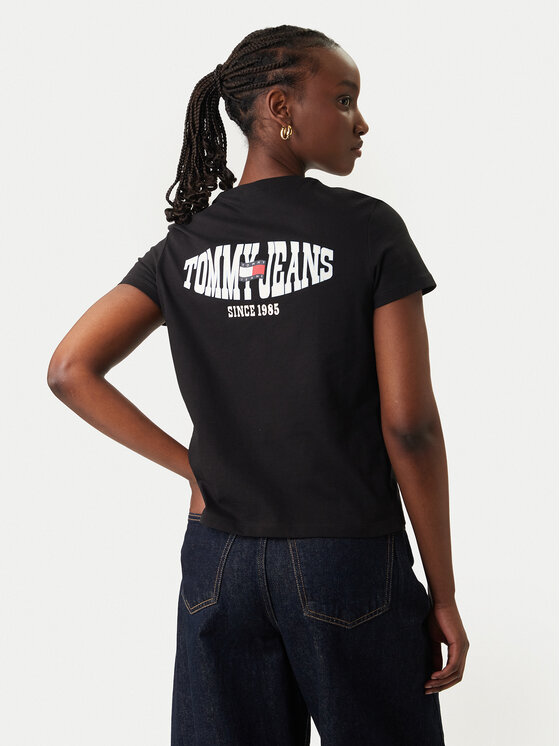 Tommy Jeans Marškinėliai · Juoda