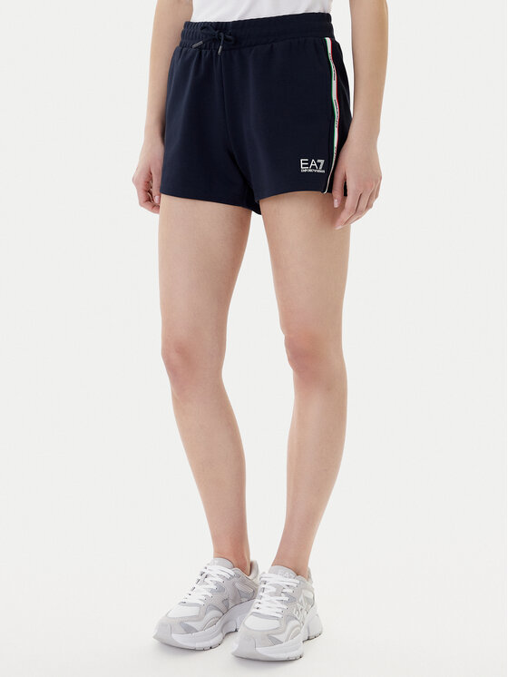EA7 Emporio Armani Sportiniai šortai · Tamsiai mėlyna