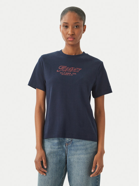Tommy Hilfiger Marškinėliai · Tamsiai mėlyna