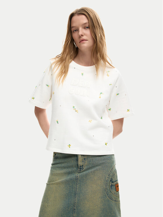 Desigual Marškinėliai · Écru