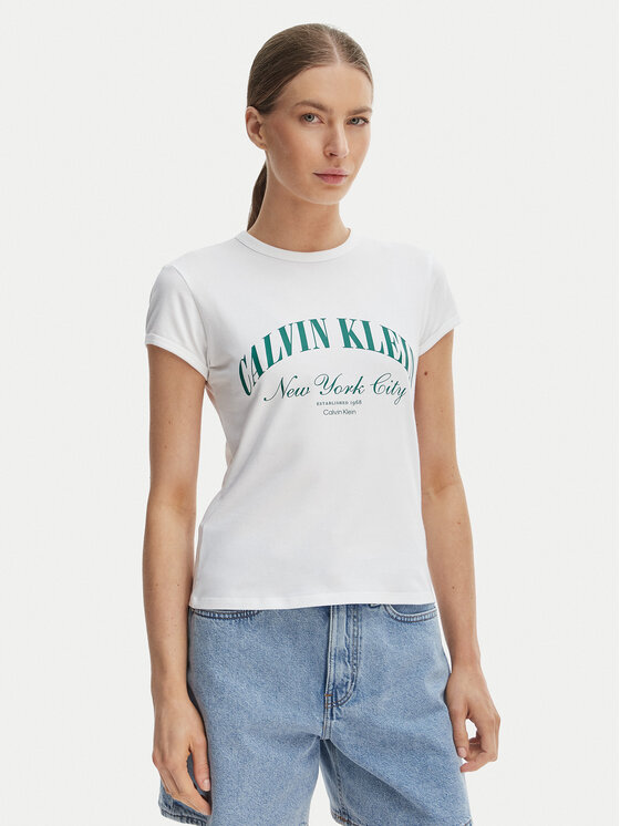 Calvin Klein Jeans Marškinėliai · Balta