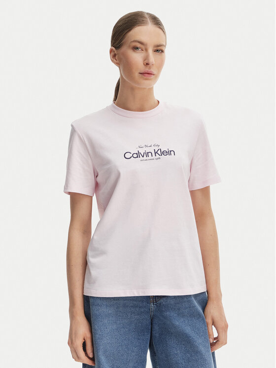 Calvin Klein Jeans Marškinėliai · Rožinė