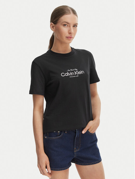 Calvin Klein Jeans Marškinėliai · Juoda