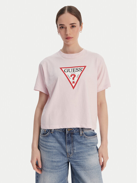 Guess Jeans Marškinėliai · Rožinė