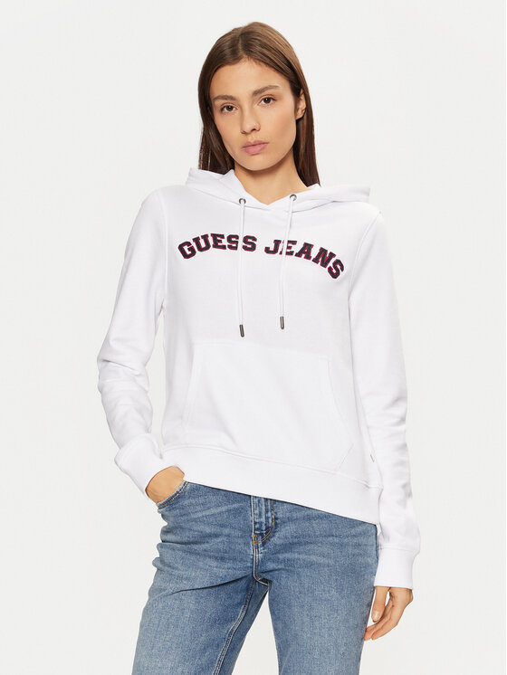 Guess Jeans Džemperis · Balta · Regular Fit