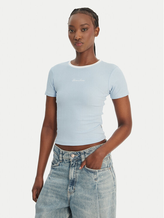 Guess Jeans Marškinėliai · Žydra