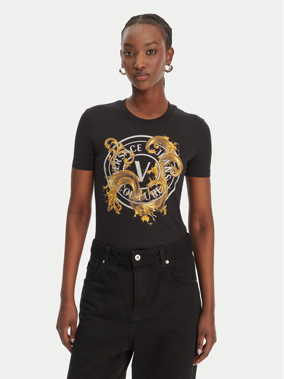 Versace Jeans Couture Marškinėliai · Juoda