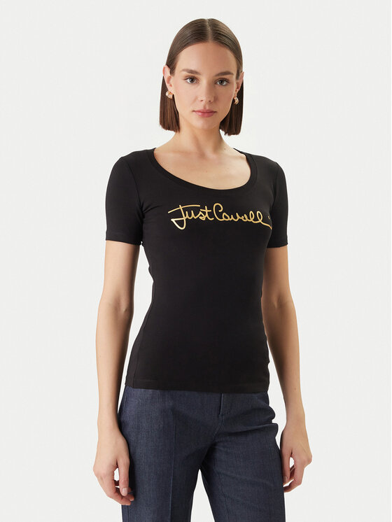 Just Cavalli Marškinėliai · Juoda