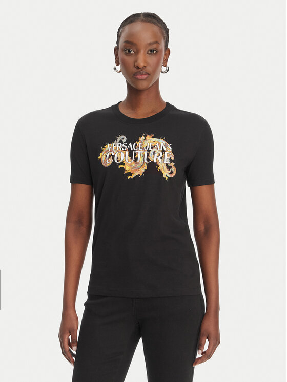 Versace Jeans Couture Marškinėliai · Juoda