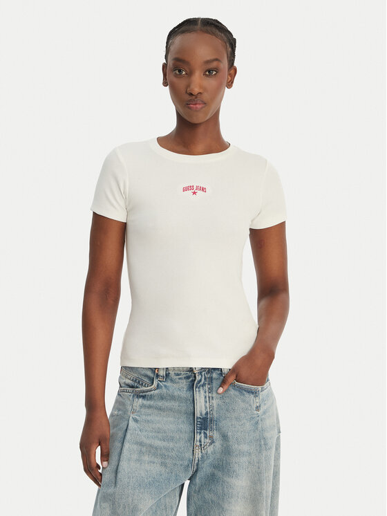 Guess Jeans Marškinėliai · Écru