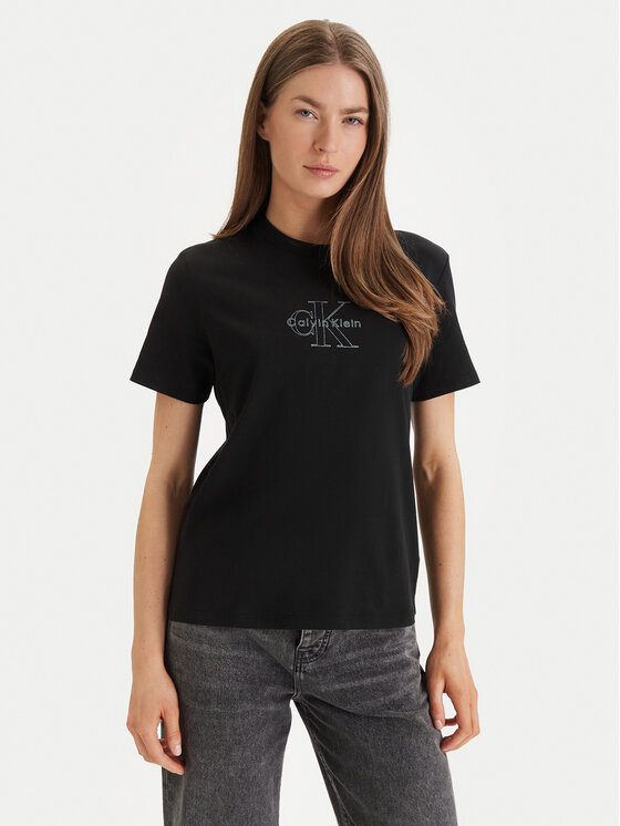 Calvin Klein Jeans Marškinėliai · Juoda
