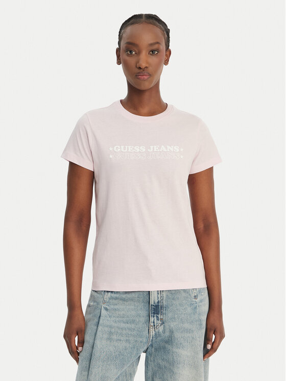 Guess Jeans Marškinėliai · Rožinė