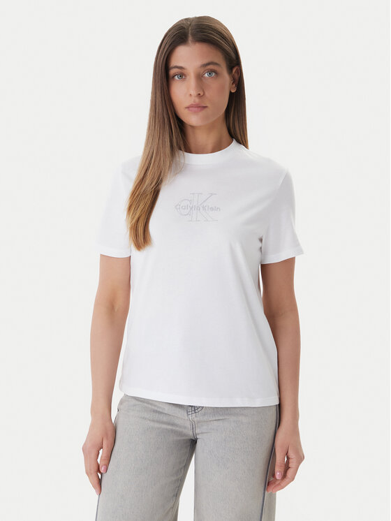 Calvin Klein Jeans Marškinėliai · Balta