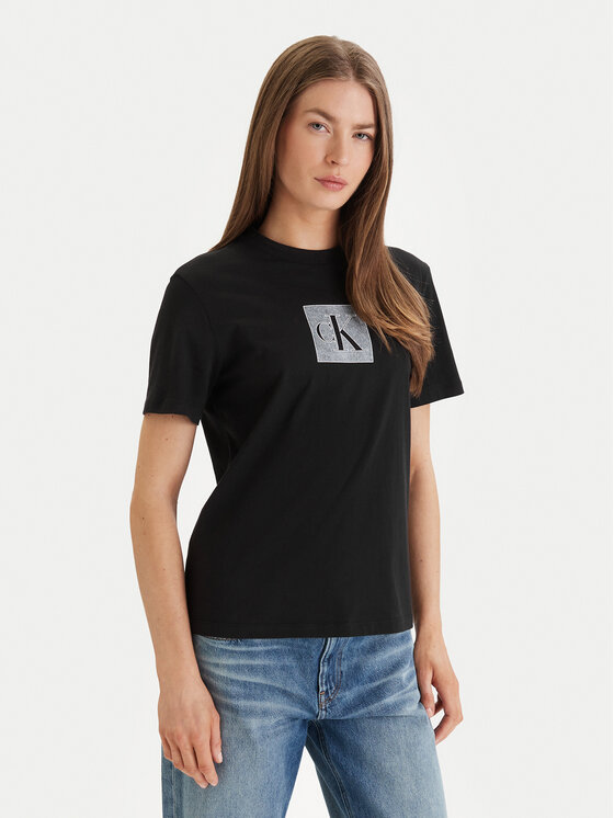 Calvin Klein Jeans Marškinėliai · Juoda