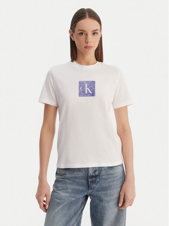 Calvin Klein Jeans Marškinėliai · Balta